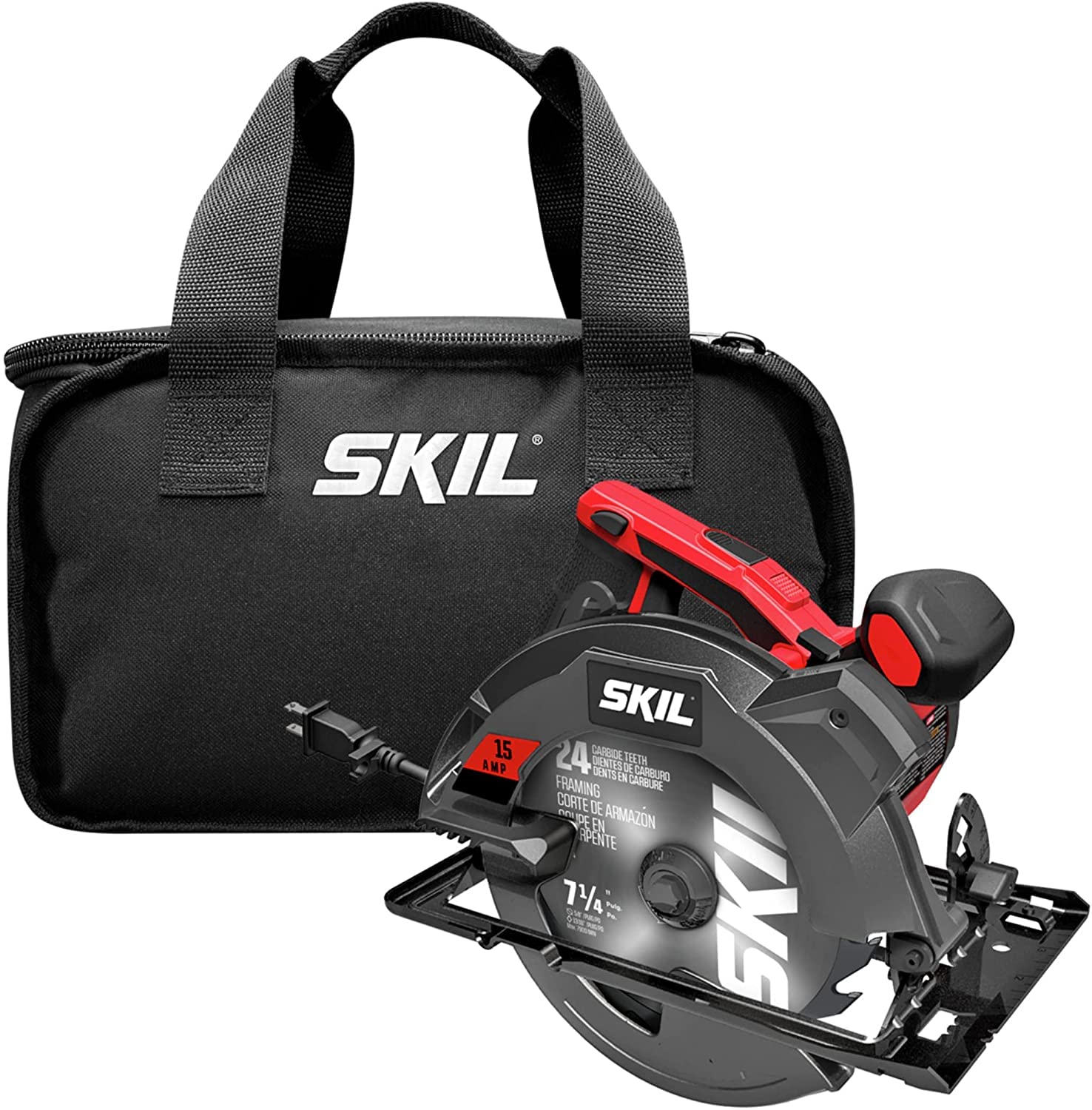 SKIL 15 Amp 7-1/4 Inch Circular Saw with Single Beam Laser Guide - 5280-01 - Image 9