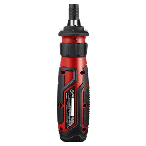 SKIL Rechargeable 4V Cordless Screwdriver with Circuit Sensor Technology, Includes 9pcs Bit, 1pc Bit Holder, USB Charging Cable - SD561201, Red - Image 7