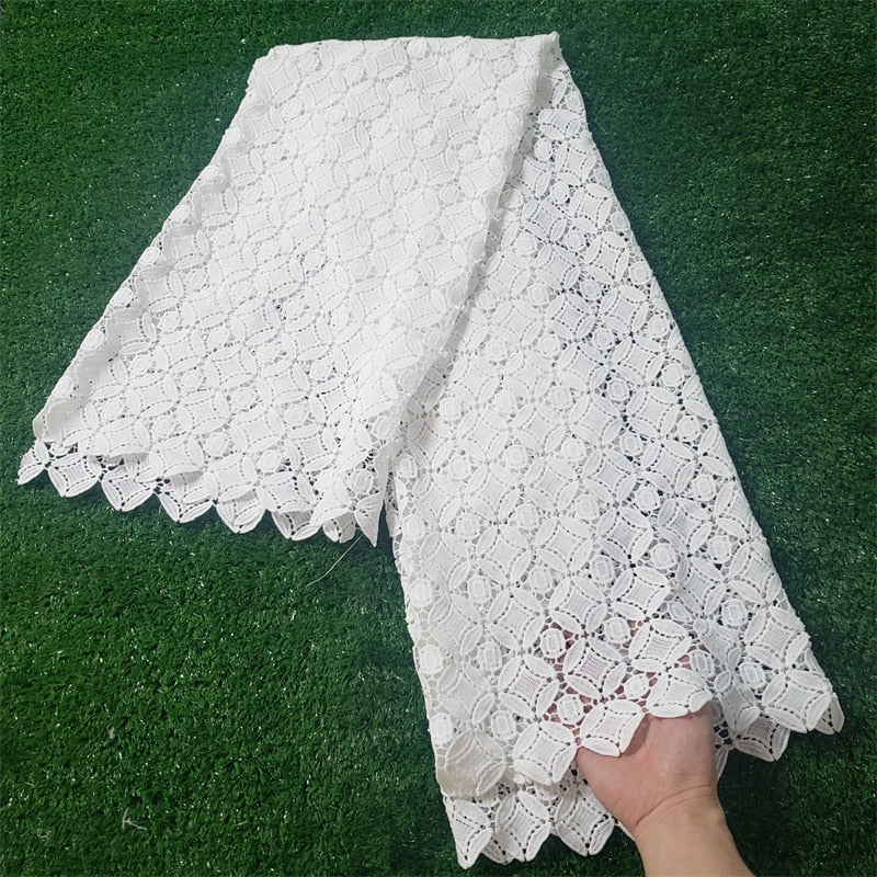 Skin Friendly Latest Classic Grade Riche Guipure Lace Soft Cashew pattern African Cord Lace Fabric For Party Dress NN931_k - Image 14