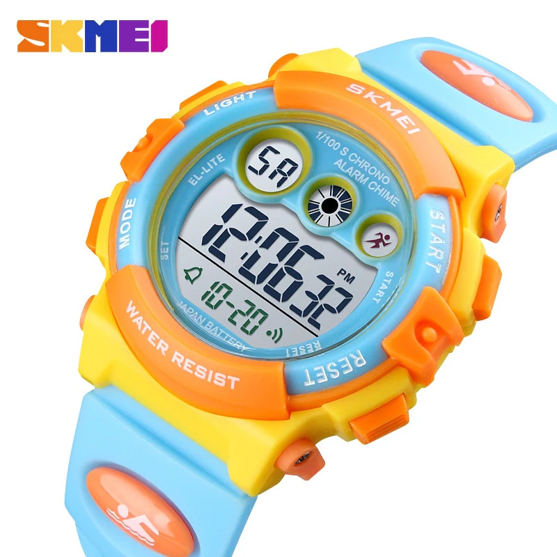 SKMEI Brand Sport Children Watch Waterproof LED Digital Kids Watches Luxury Electronic Watch for Kids Children Boys Girls Gifts - Image 12