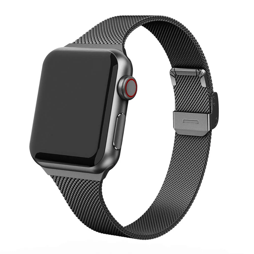 Slim strap For Apple Watch band 40mm 44mm 45mm 41mm 49mm 38mm 42mm Meatl bracelet correa iWatch serieS 3 4 5 6 se 7 8 ultra - Image 13