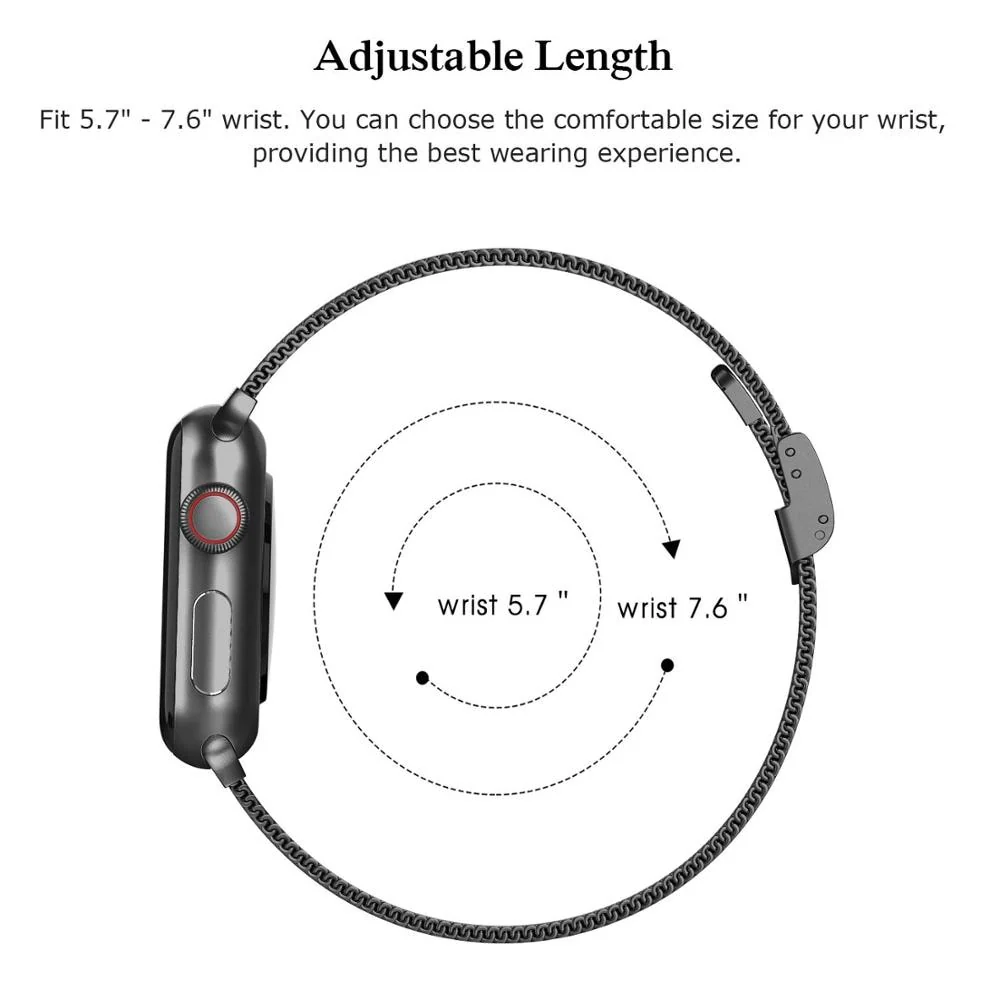 Slim strap For Apple Watch band 40mm 44mm 45mm 41mm 49mm 38mm 42mm Meatl bracelet correa iWatch serieS 3 4 5 6 se 7 8 ultra - Image 15