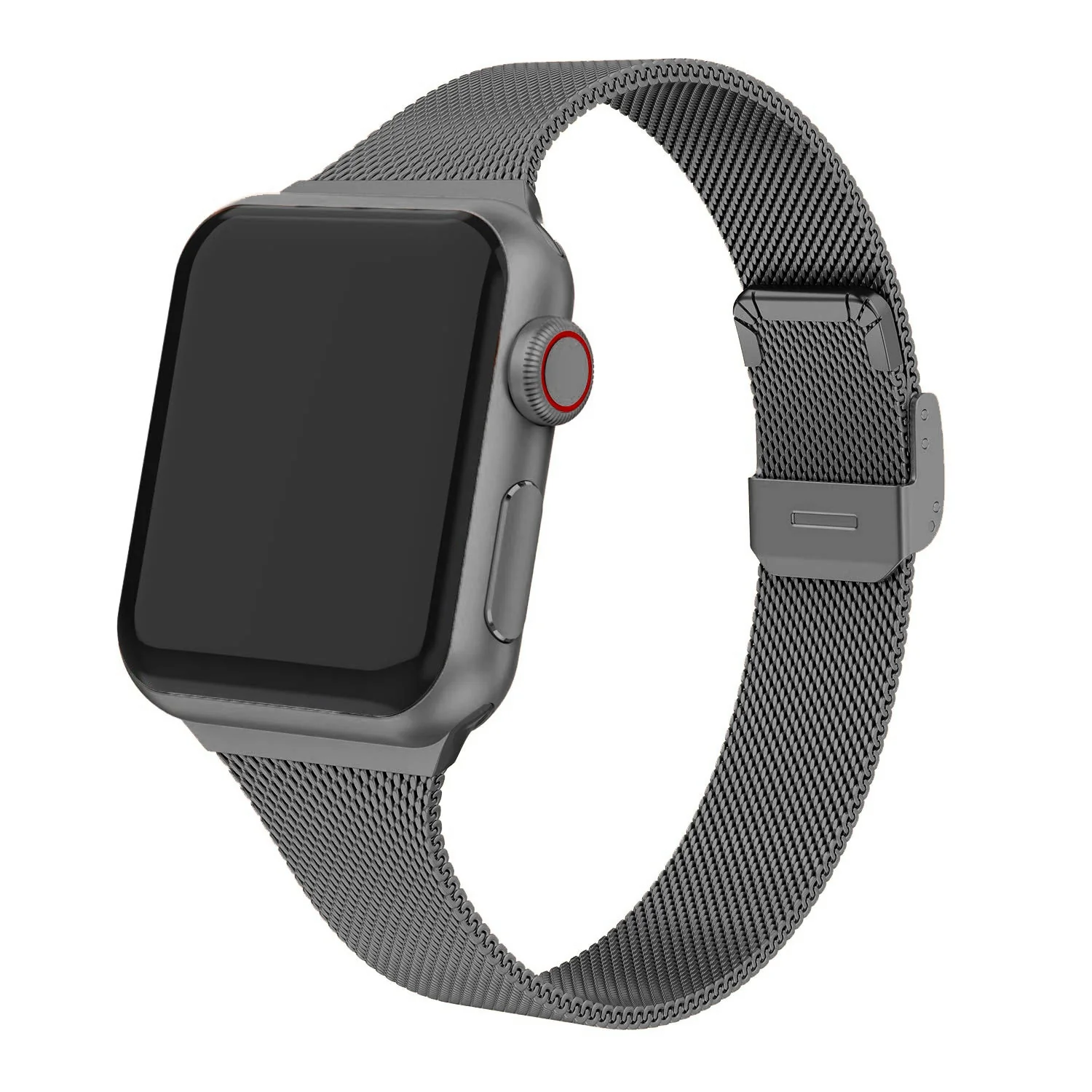 Slim strap For Apple Watch band 40mm 44mm 45mm 41mm 49mm 38mm 42mm Meatl bracelet correa iWatch serieS 3 4 5 6 se 7 8 ultra - Image 2