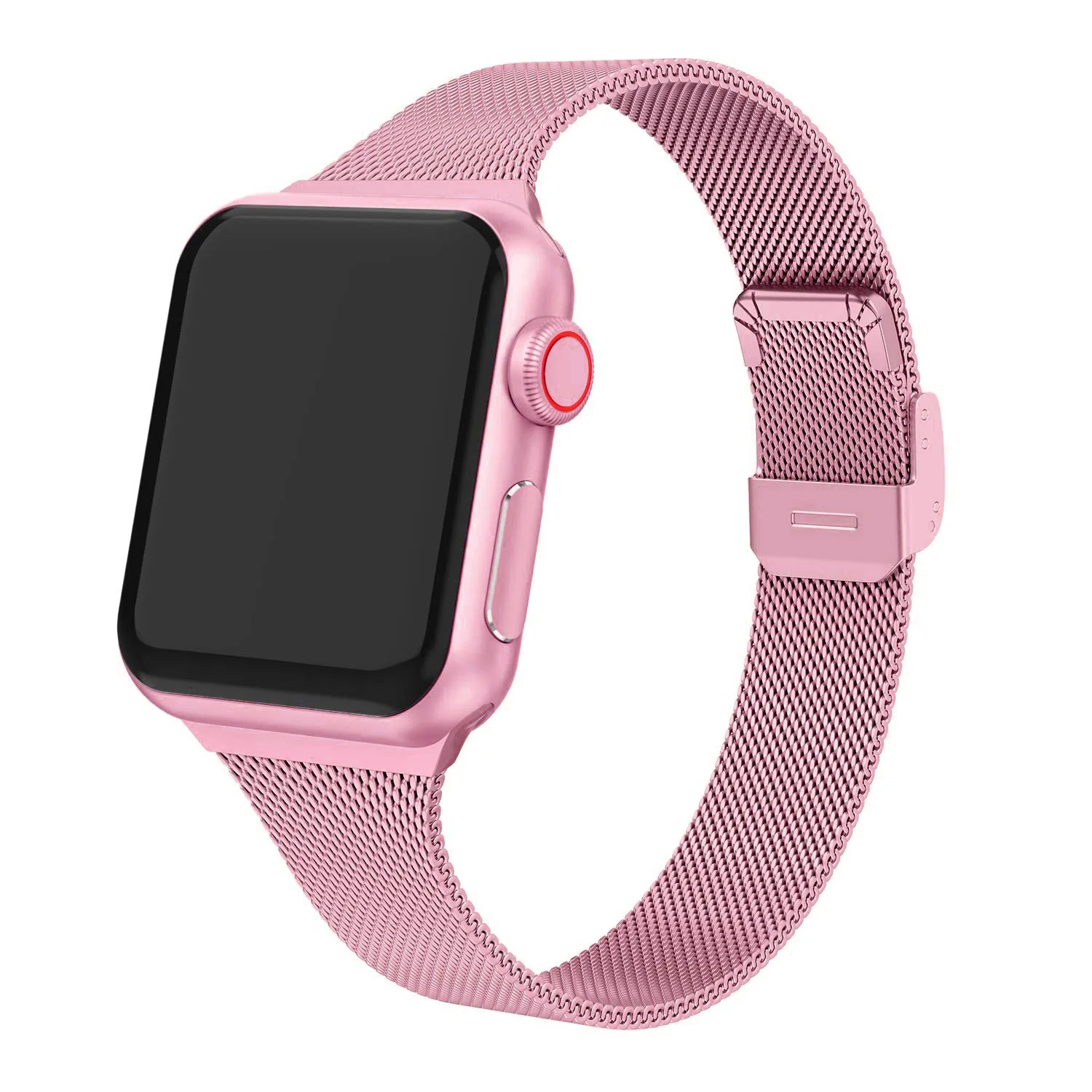 Slim strap For Apple Watch band 40mm 44mm 45mm 41mm 49mm 38mm 42mm Meatl bracelet correa iWatch serieS 3 4 5 6 se 7 8 ultra - Image 4