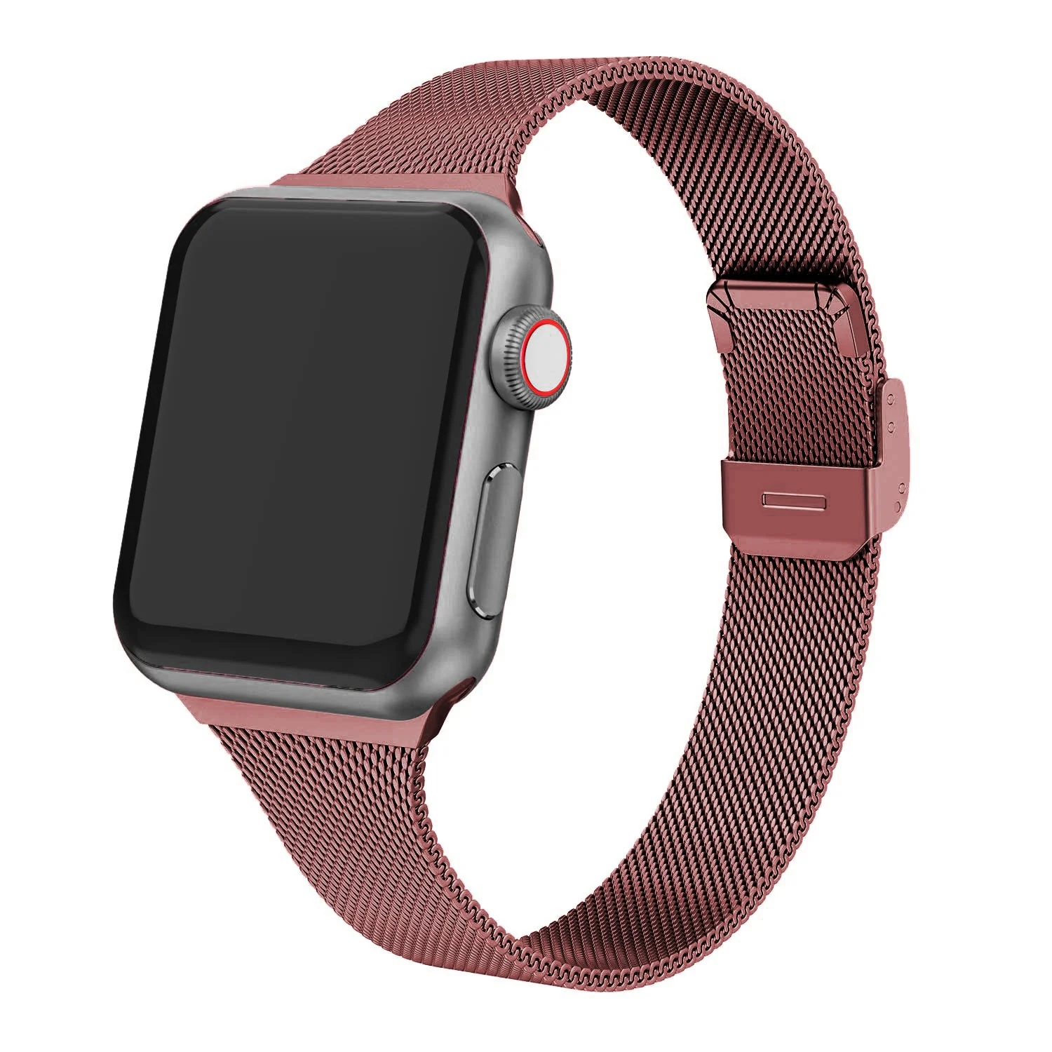 Slim strap For Apple Watch band 40mm 44mm 45mm 41mm 49mm 38mm 42mm Meatl bracelet correa iWatch serieS 3 4 5 6 se 7 8 ultra - Image 7