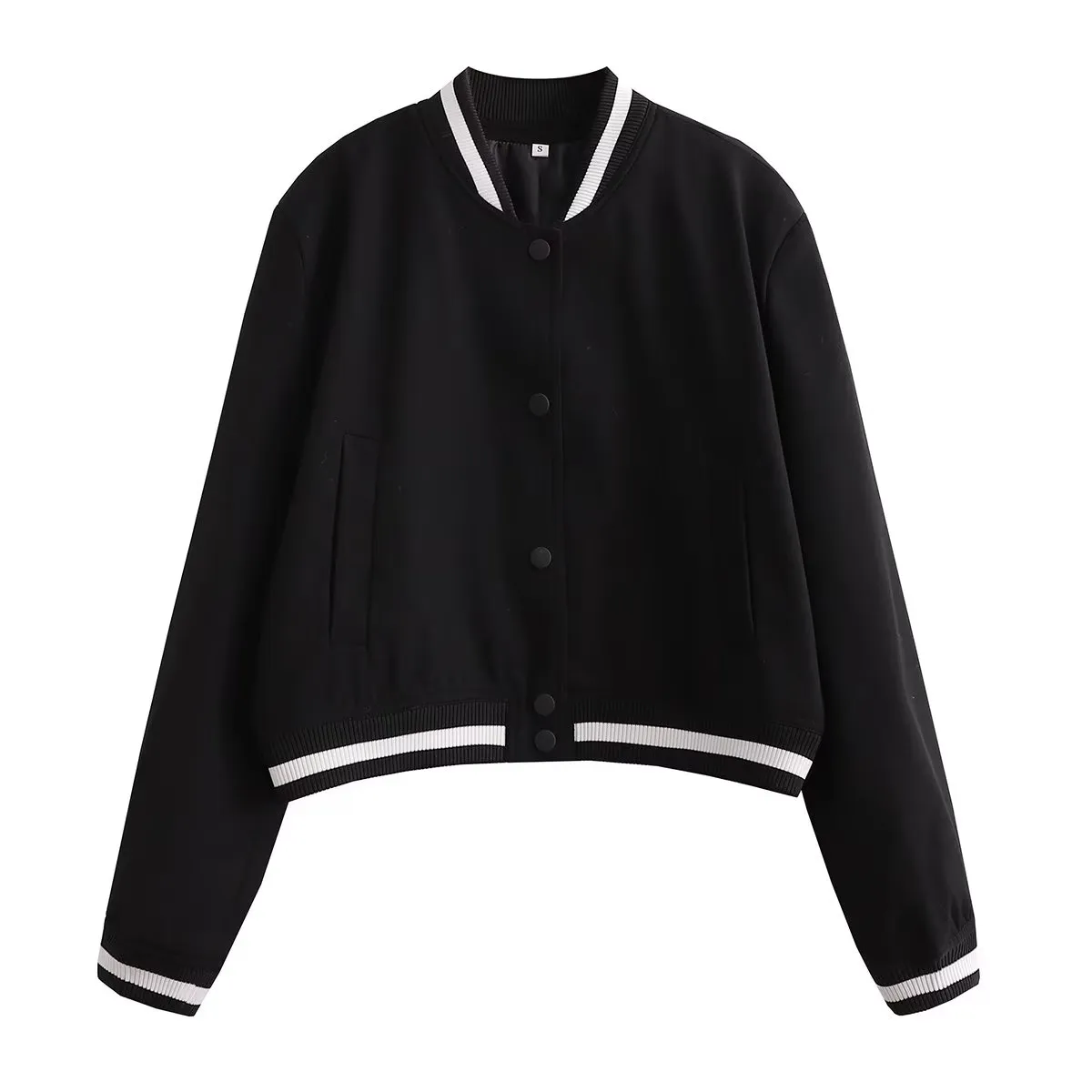SLTNX Fashion Bomber Jackets for Women 2023 Chic Pockets Coats Female Long Sleeve Stand Collar Casual Jacket New Outerwears - Image 13