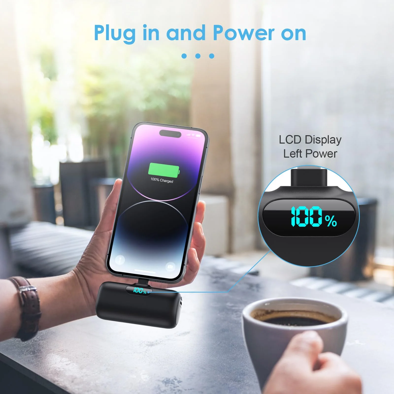 Small Portable Charger for iPhone,Upgraded 5000mAh PD Fast Charging Power Bank,Mini Battery Pack Backup Charger Compatible with iPhone 14/14 Pro Max/13/13 Pro/12 Pro/11/XS/XR/X/8/7/6 etc-Black - Image 3