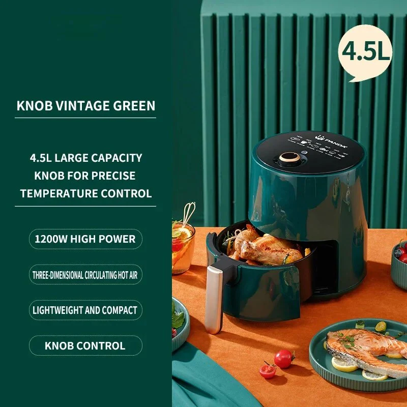 Smart Electric Air Fryer 6L 4.5L Automatic Large Capacity Without Oil Household Multi 360°Baking LED Touchscreen Deep Fryer - Image 5