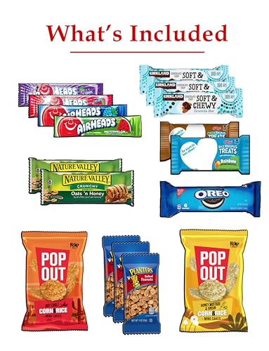 Snack Box Care Package Variety Pack (52 Count) Cookies Chips Candy Snacks Box for Office Meetings Schools Friends Family Military College Women Men Adult Kids Gifts Basket for Everyone - Image 7