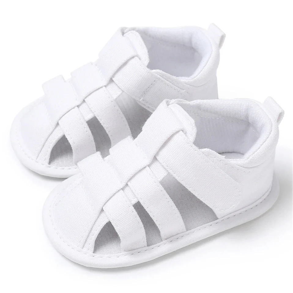 Soild Summer Sandals For Boys Toddler Infant Newborn Kids Baby Boys Canvas Soft Sole Crib Shoes Fashion Baby Shoes - Image 6