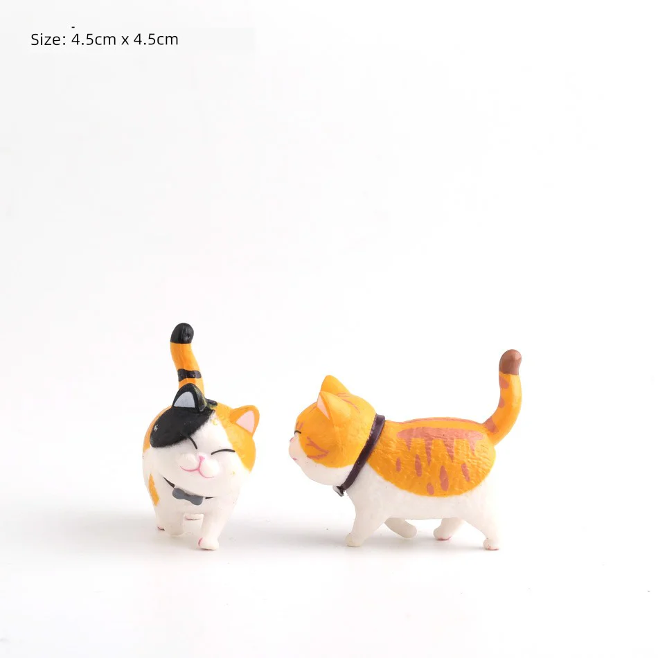 Solid Chi's Sweet Cat Cake Decoration Cute Kitten Birthday Baking Decoration Chubby Cat Toy Doll Crystal Version - Image 3