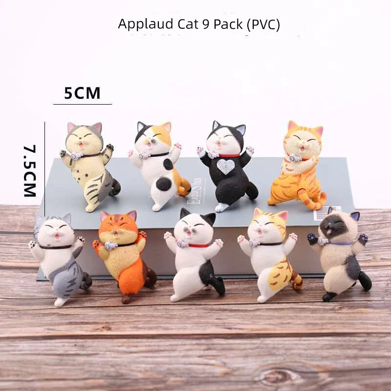 Solid Chi's Sweet Cat Cake Decoration Cute Kitten Birthday Baking Decoration Chubby Cat Toy Doll Crystal Version - Image 9