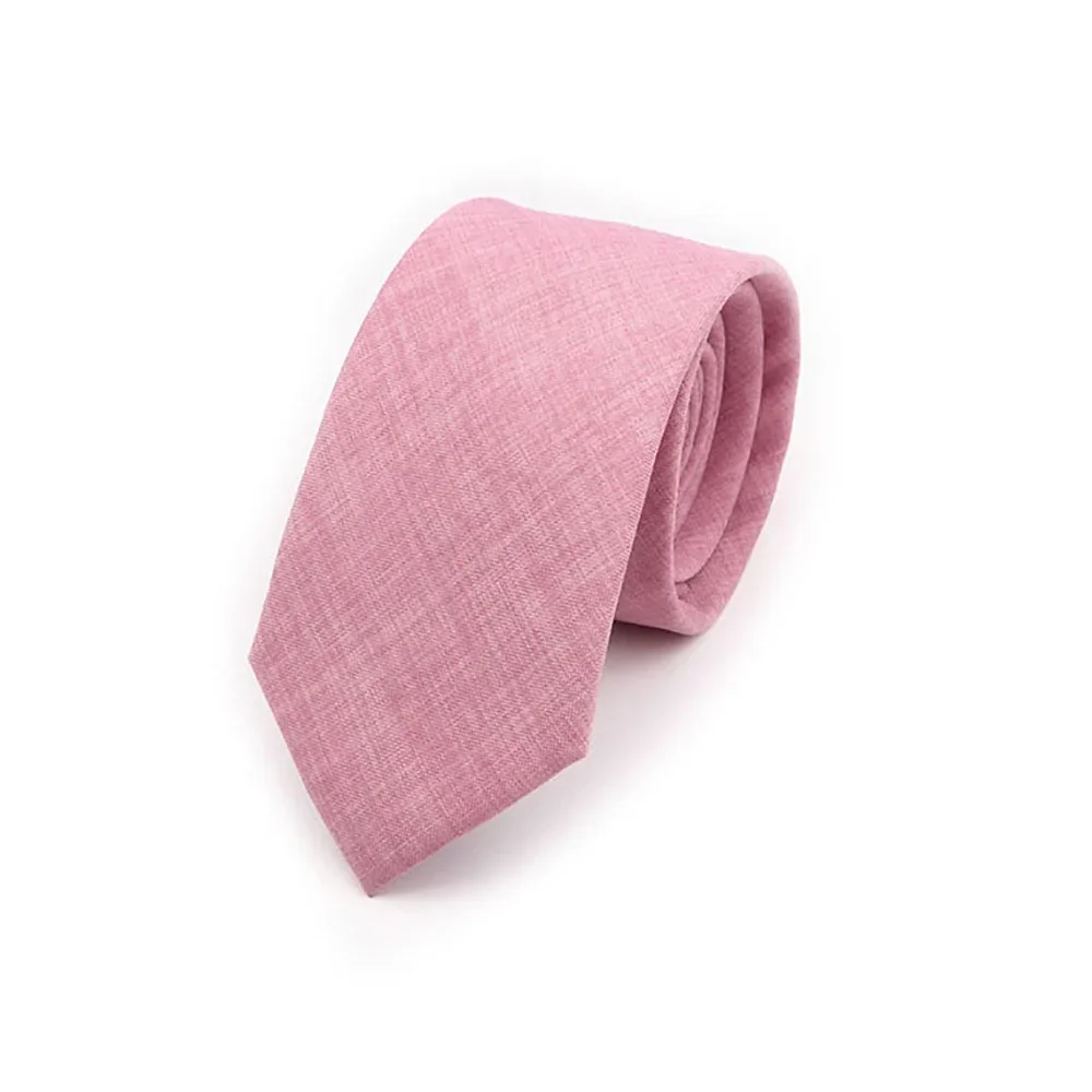 Solid Color Handmade Cotton Ties Men Necktie Striped Narrow Collar Slim Pink Sage Green Casual Tie Wedding Suit Accessories Gift - Image 17