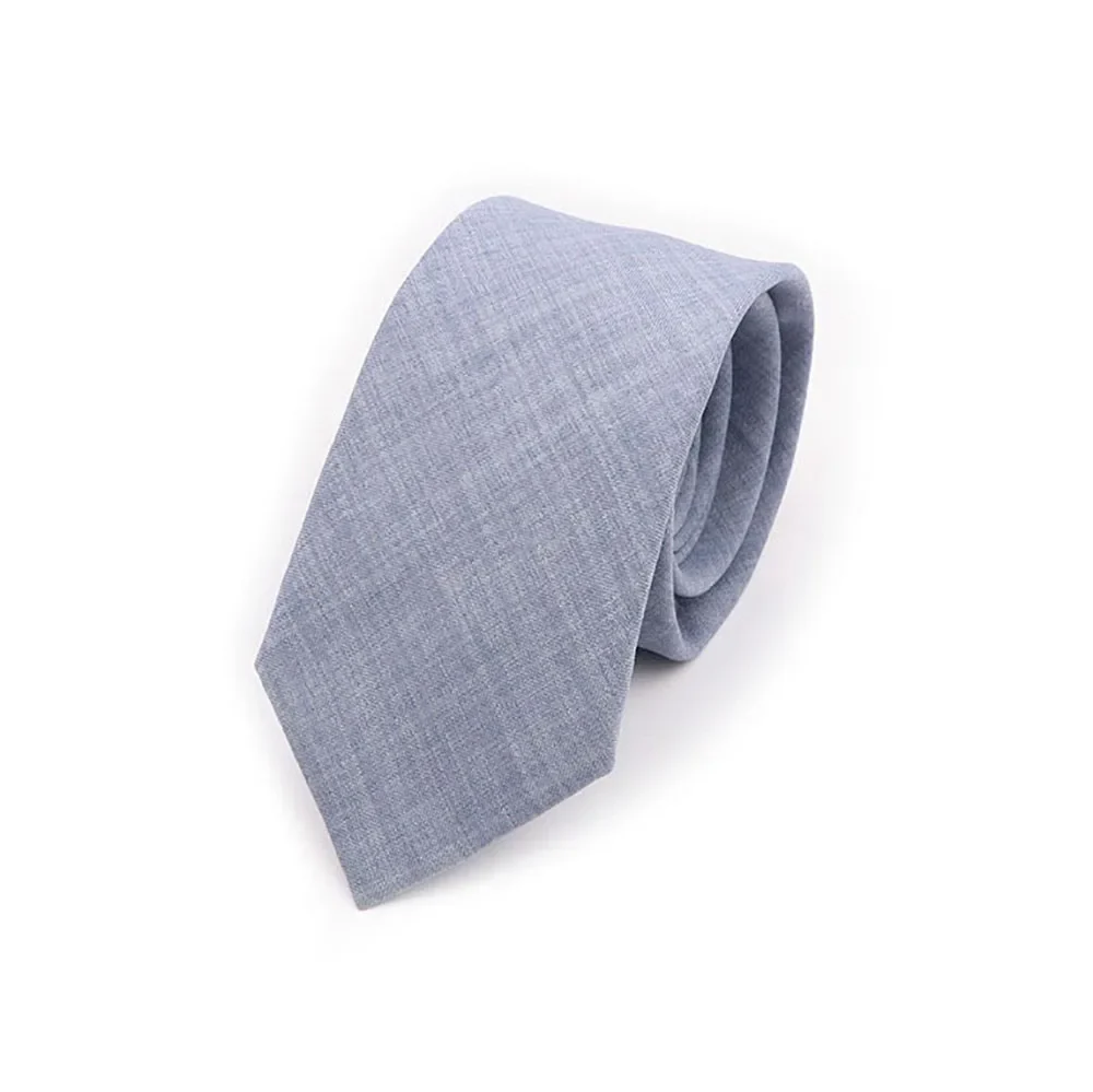 Solid Color Handmade Cotton Ties Men Necktie Striped Narrow Collar Slim Pink Sage Green Casual Tie Wedding Suit Accessories Gift - Image 22