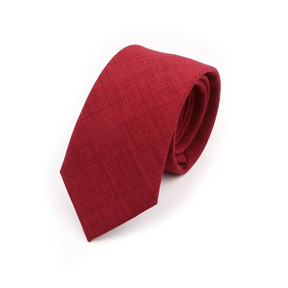 Solid Color Handmade Cotton Ties Men Necktie Striped Narrow Collar Slim Pink Sage Green Casual Tie Wedding Suit Accessories Gift - Image 28