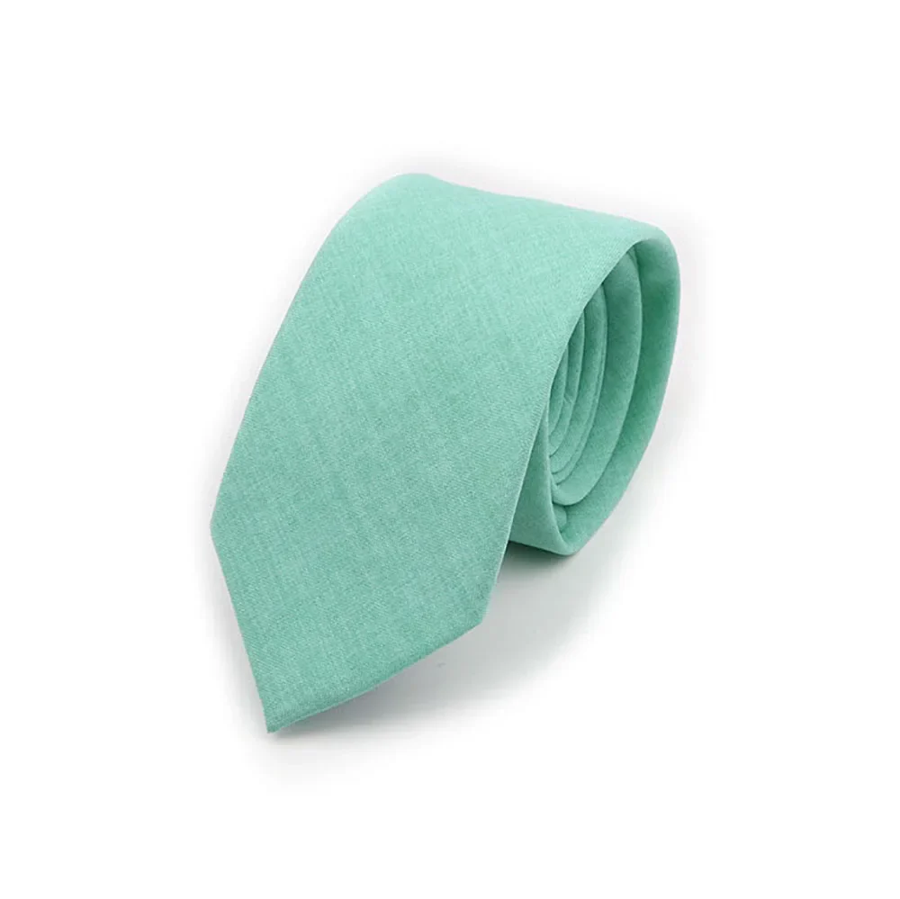 Solid Color Handmade Cotton Ties Men Necktie Striped Narrow Collar Slim Pink Sage Green Casual Tie Wedding Suit Accessories Gift - Image 31