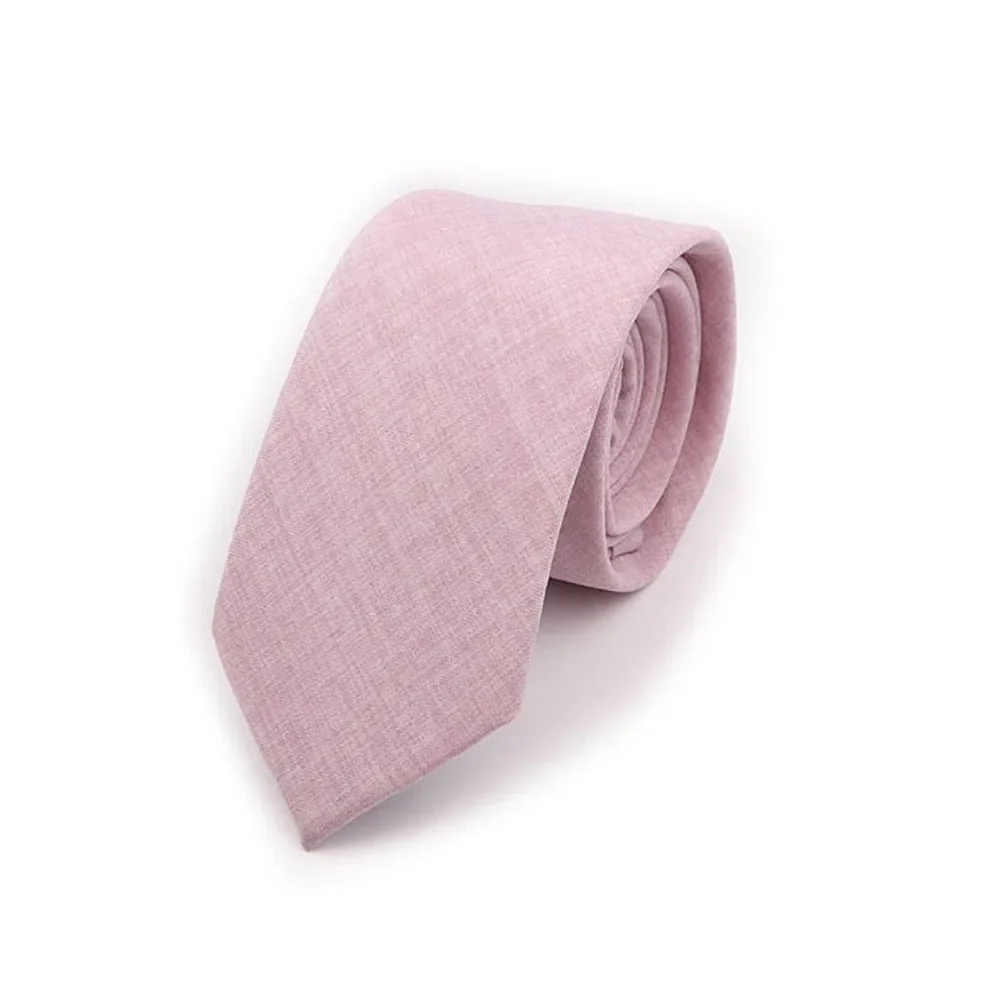 Solid Color Handmade Cotton Ties Men Necktie Striped Narrow Collar Slim Pink Sage Green Casual Tie Wedding Suit Accessories Gift - Image 32