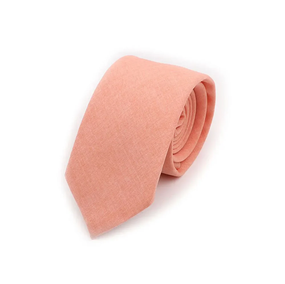 Solid Color Handmade Cotton Ties Men Necktie Striped Narrow Collar Slim Pink Sage Green Casual Tie Wedding Suit Accessories Gift - Image 5