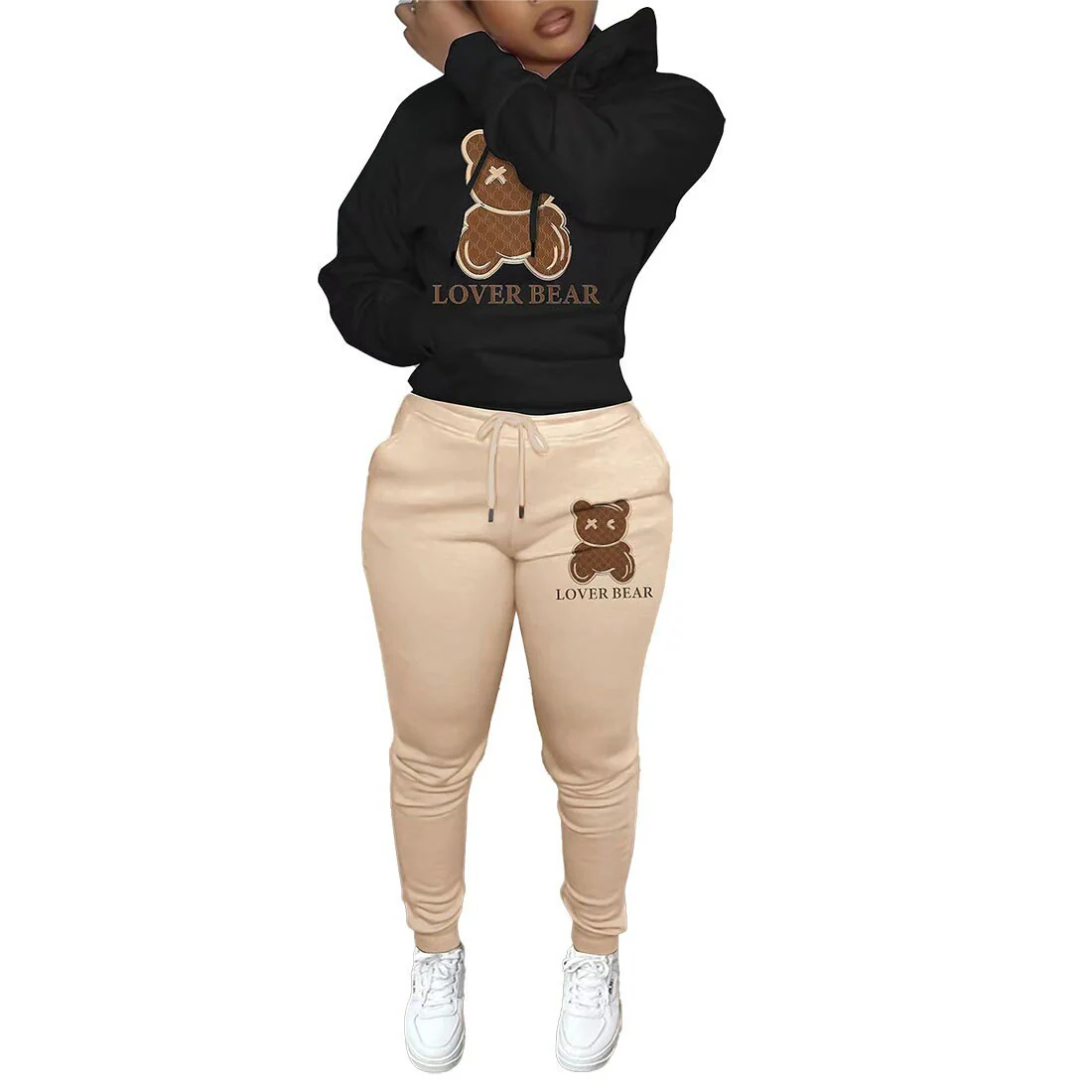 Solid Women Tracksuit Casual Hoodies Sweatshirt Pant Set Lounge Wear Sport Suit 2PCS Autumn Winter Clothes - Image 10