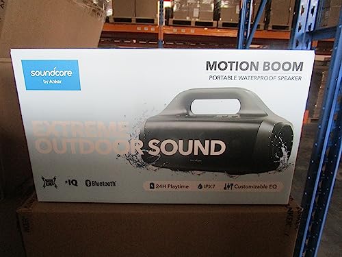Soundcore Anker Motion Boom Waterproof Bluetooth Speaker with Titanium Drivers, BassUp Technology, IPX7, 24H Playtime, App, Built-in Handle, Outdoor Speaker for Camping, Pool, Beach, Backyard - Image 6