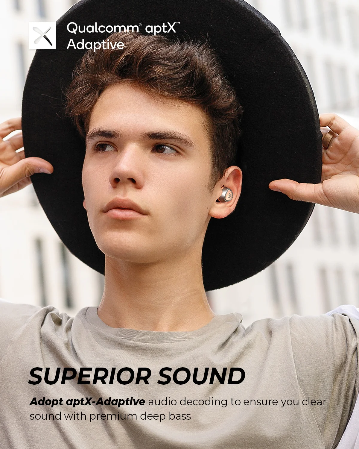 SOUNDPEATS Sonic Bluetooth 5.2 Wireless Earphones QCC3040 APTX-adaptive CVC 8.0 TWS Mirroring Earbuds Game Mode 45H Playtime - Image 3