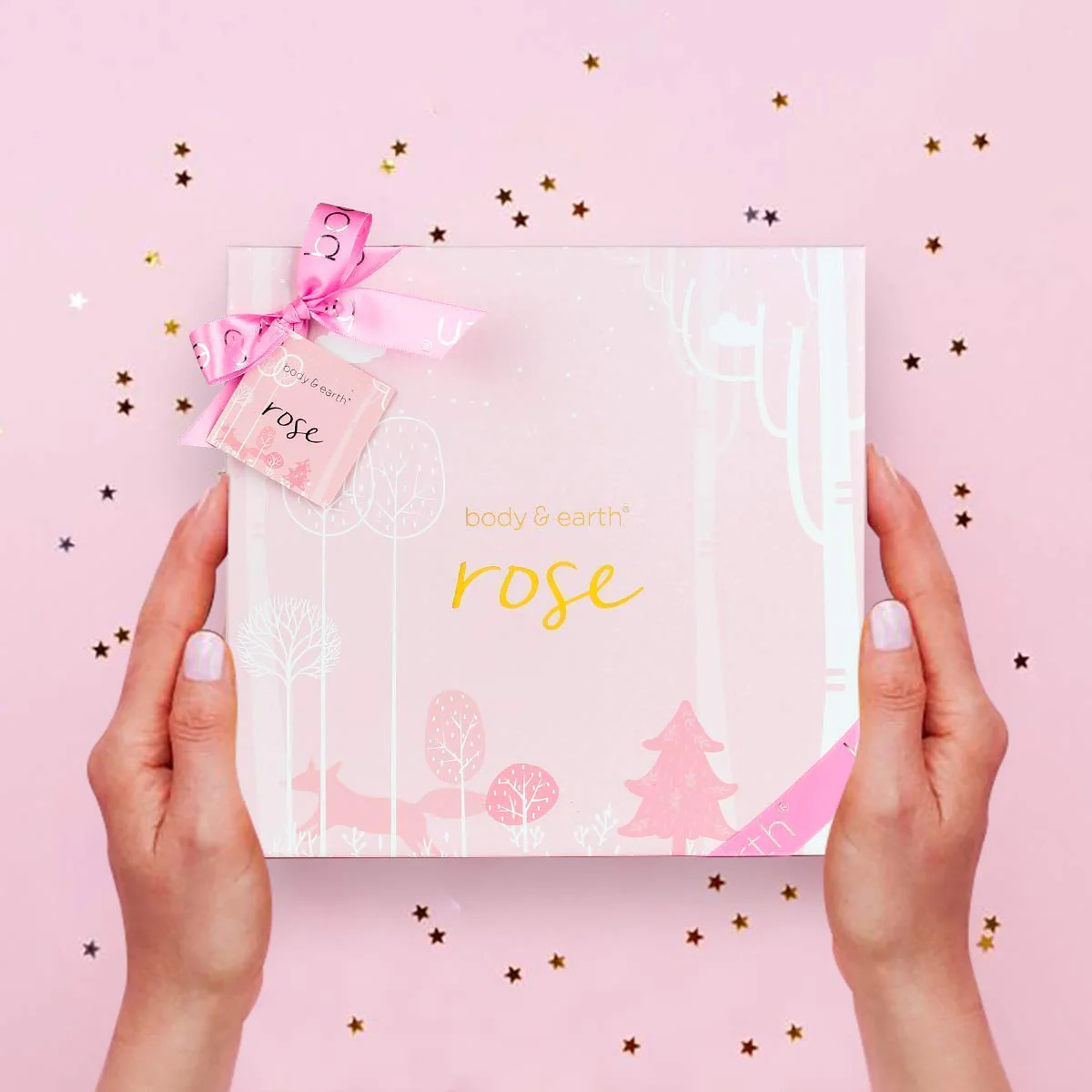 Spa Gift Set for Women - Rose Bath Sets, Body & Earth 5 Pcs Birthday Gifts for Women, Self Care Kit, Gift Box for Women, Lotion Sets for Women Gift Baskets - Image 2