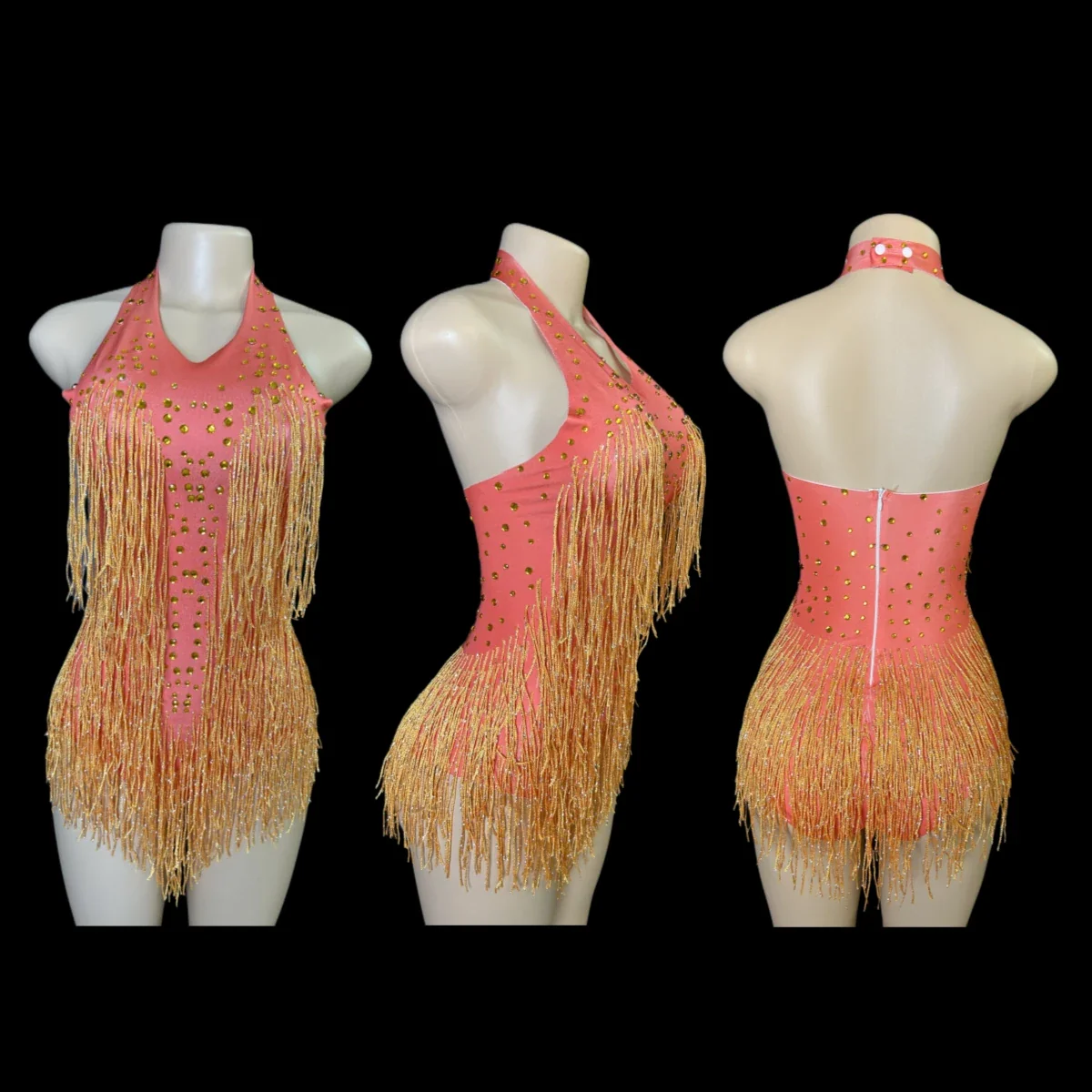 Sparkly Rhinestones Fringe Bodysuit WomenVightclub Party Dance Costume Stage Wear SexyTassel Leotard Performance Clothing G7 - Image 6