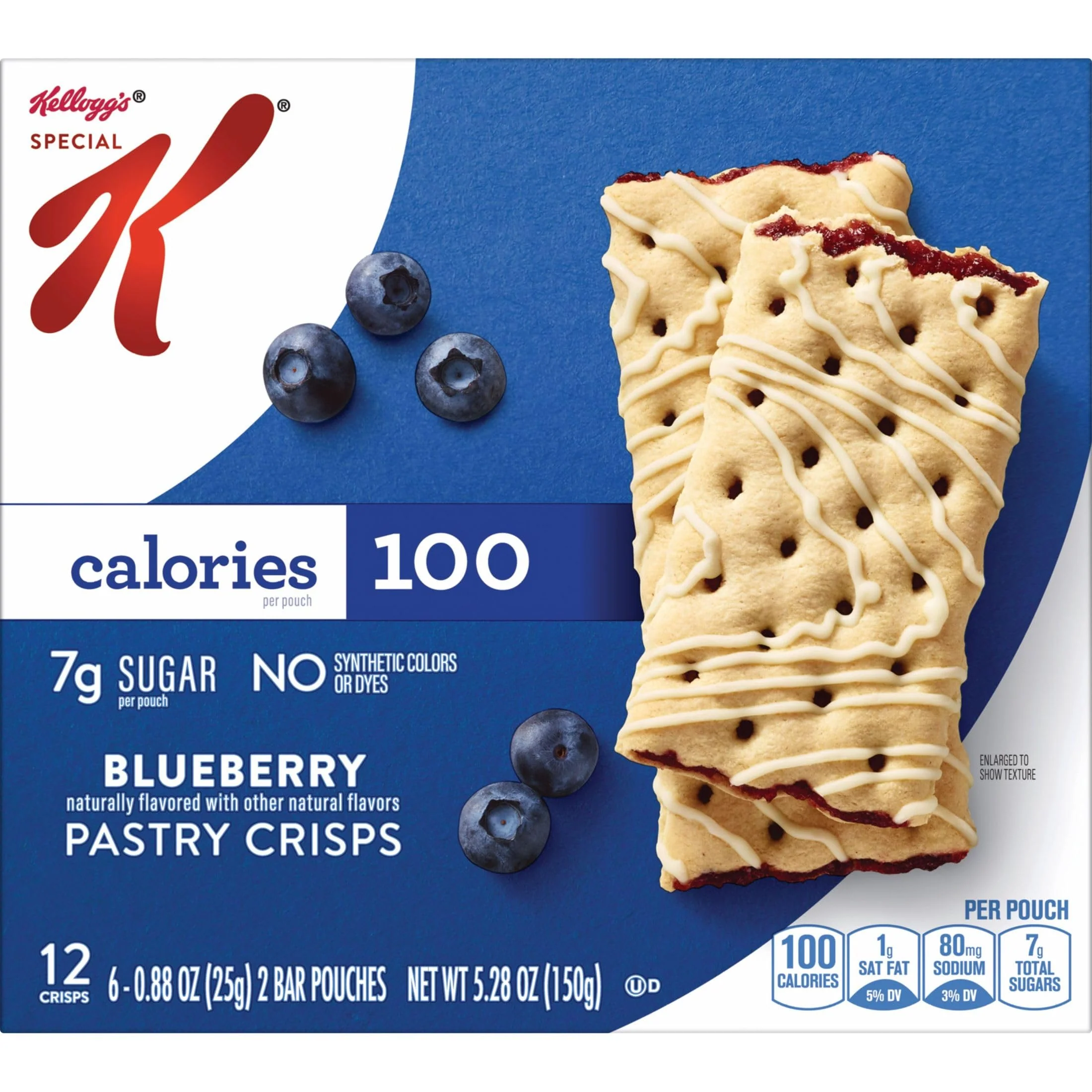 Special K Pastry Crisps, Breakfast Bars, 100 Calorie Snacks, Blueberry (8 Boxes, 96 Crisps) - Image 4