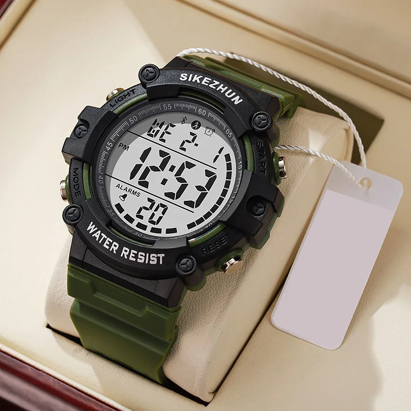 Sports Electronic Watch for Man Outdoor Sport Watch Stopwatch Waterproof Calendar Digital Clock Wristwatch for Boys Student Teen - Image 10