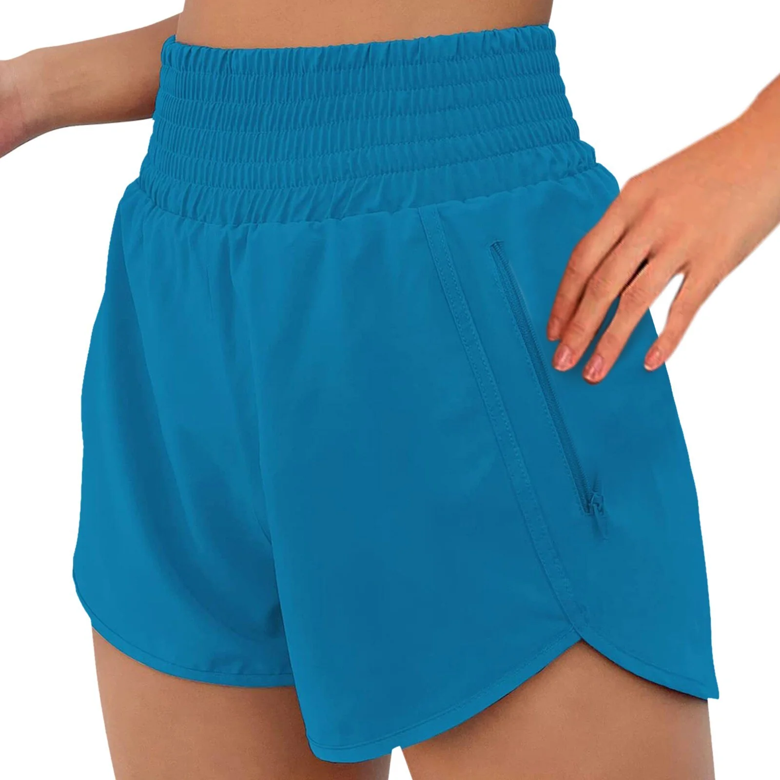 Sports Fitness Shorts Quick Dry Yo-Ga Trunks Loose Pants Breathable Women's Shorts Elastic Waist Bodybuilding Pantalones Cortos - Image 4