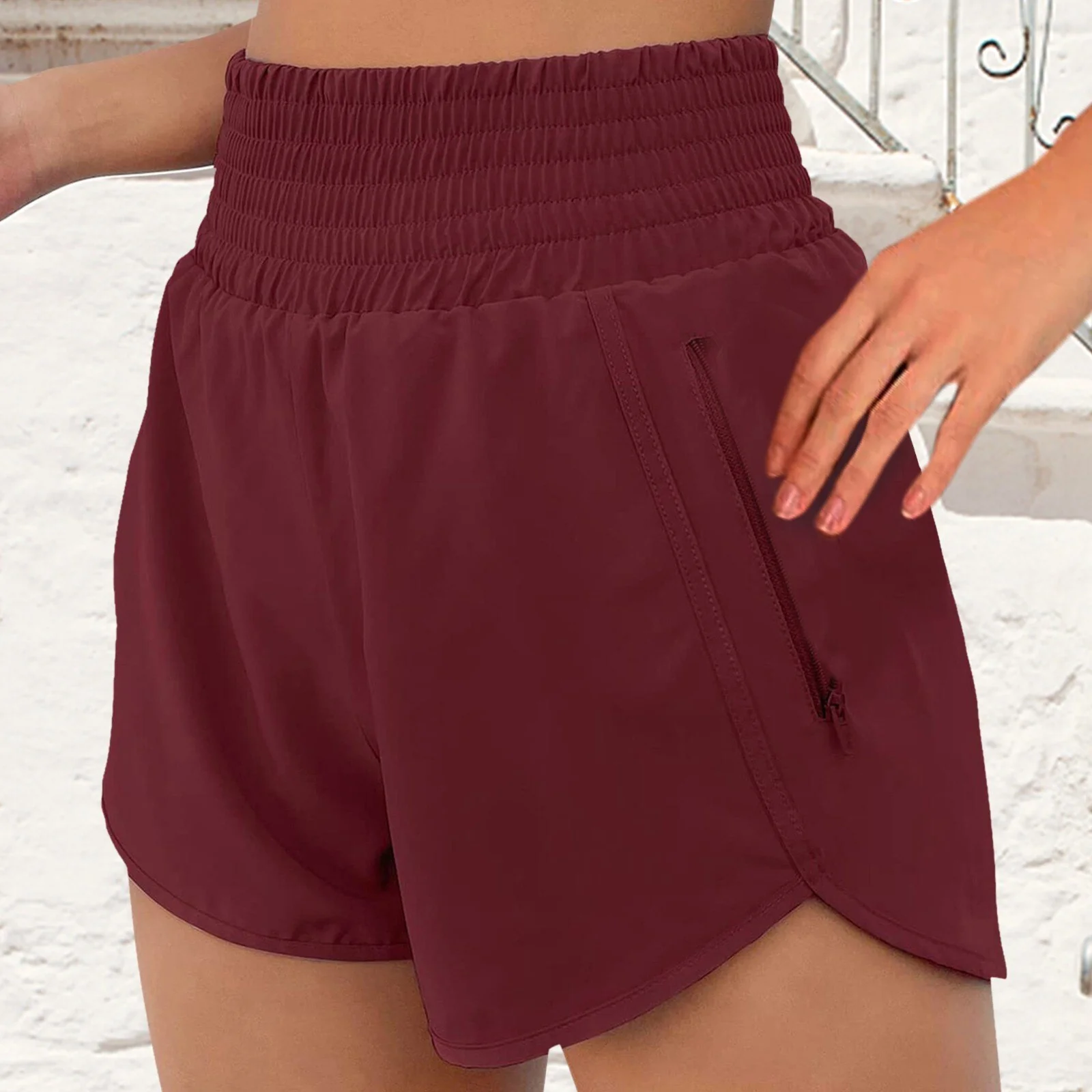 Sports Fitness Shorts Quick Dry Yo-Ga Trunks Loose Pants Breathable Women's Shorts Elastic Waist Bodybuilding Pantalones Cortos - Image 6