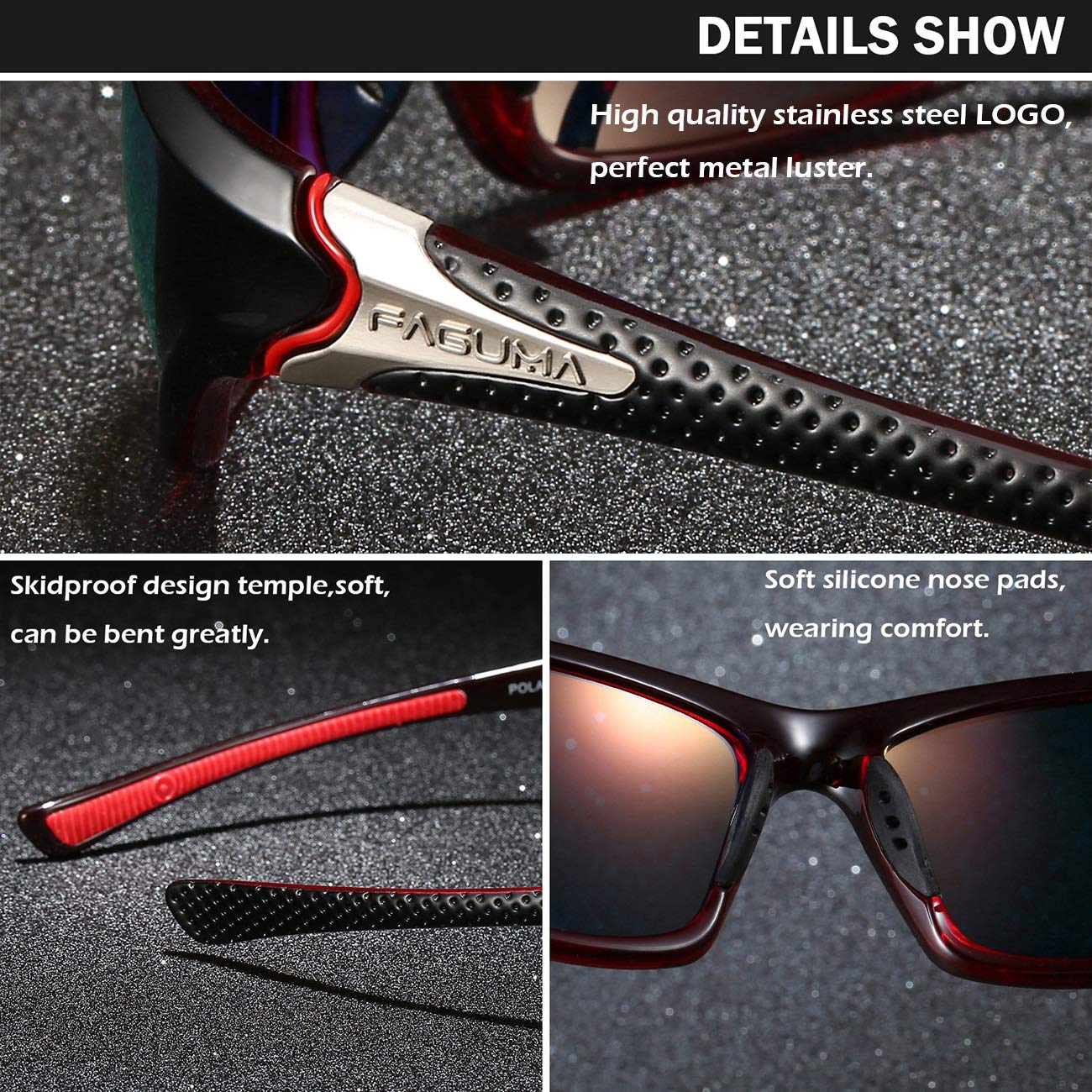 Sports Polarized Sunglasses For Men Cycling Driving Fishing 100% UV Protection - Image 5