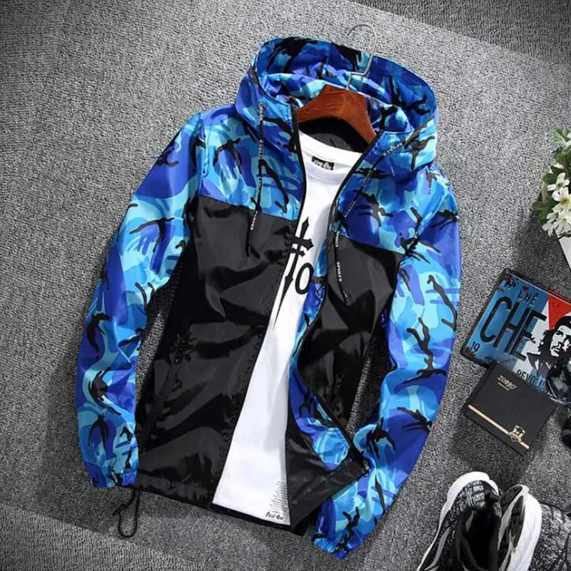 Spring Autumn Coat Men Jacket Camouflage Young Couples Outerwear Colorful Tops Clothes Casual Big Boys Jackets for Men MY015 - Image 2