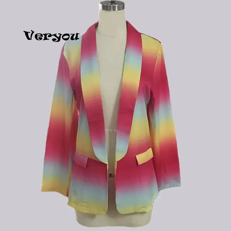 Spring Autumn Jackets For Women 2021 Fashion Coat Ladies Cardigan Casual Long Sleeve Coat Office Lady Colorful Jacket Female Top - Image 6