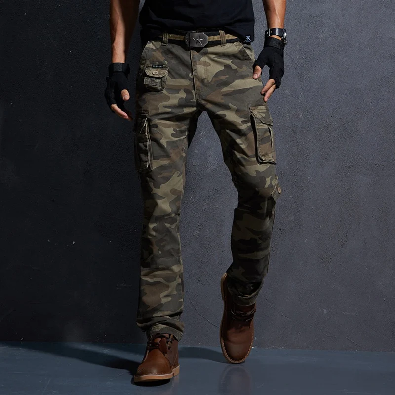 Spring Military Cargo Tactical Pants Cotton Casual Camouflage Trousers Men Pantalon Homme - Image 5