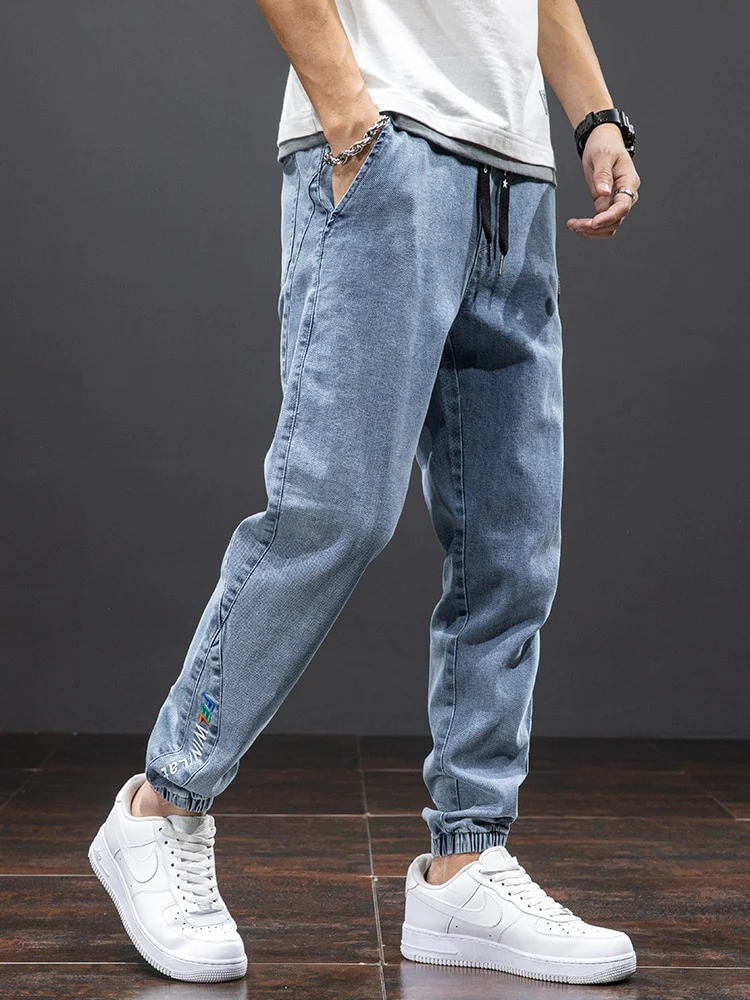 Spring Summer Black Blue Cargo Jeans Men Streetwear Denim Jogger Pants Men Baggy Harem Jean Trousers Plus Size 6XL 7XL 8XL - Image 9