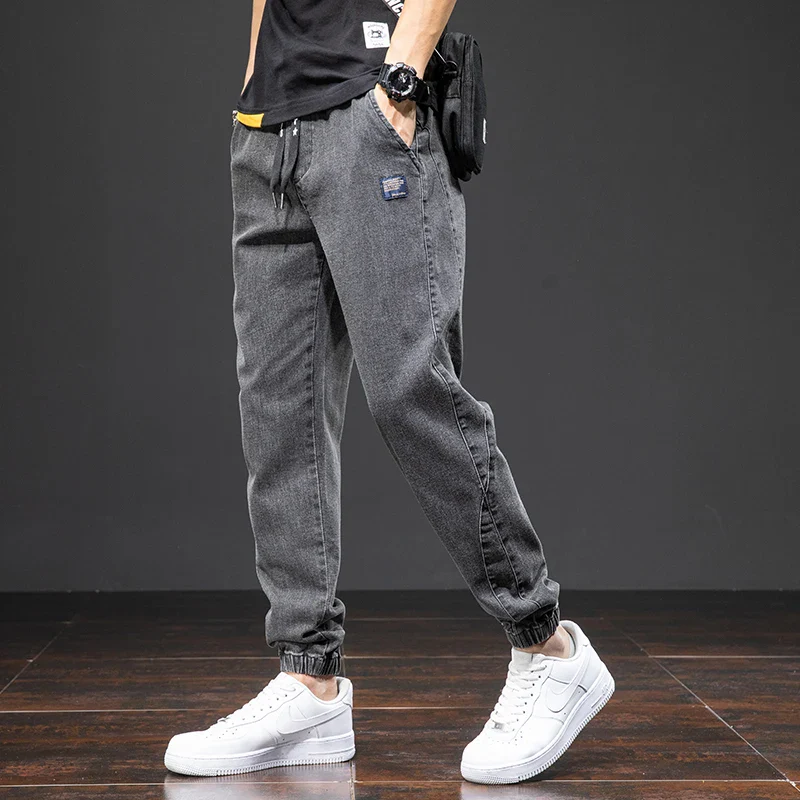 Spring Summer Black Blue Cargo Jeans Men Streetwear Denim Jogger Pants Men Baggy Harem Jean Trousers Plus Size - Image 8