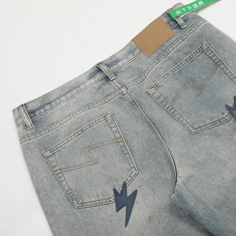 Spring Summer New Fashion Casual Hip Hop Softened Denim Straight Leg Pants High Street Men Women Loose Comfortable Jeans - Image 21