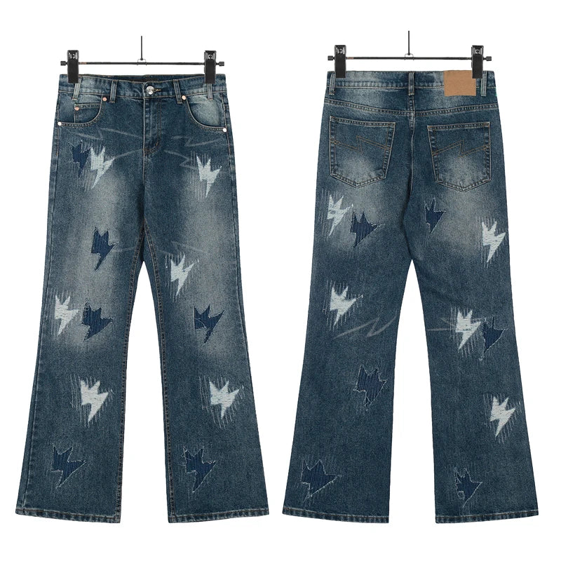 Spring Summer New Fashion Casual Hip Hop Softened Denim Straight Leg Pants High Street Men Women Loose Comfortable Jeans - Image 39