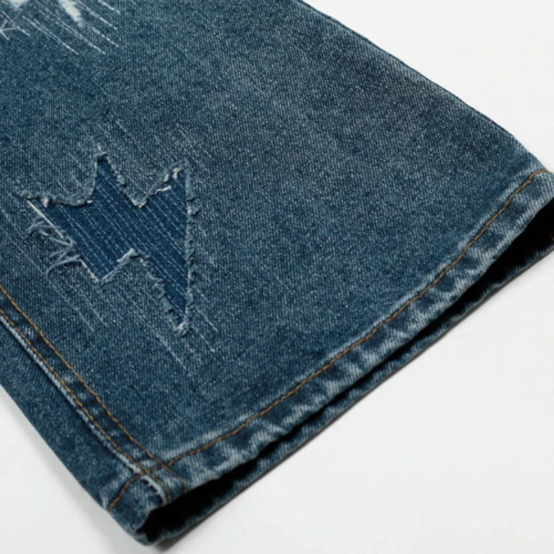 Spring Summer New Fashion Casual Hip Hop Softened Denim Straight Leg Pants High Street Men Women Loose Comfortable Jeans - Image 6