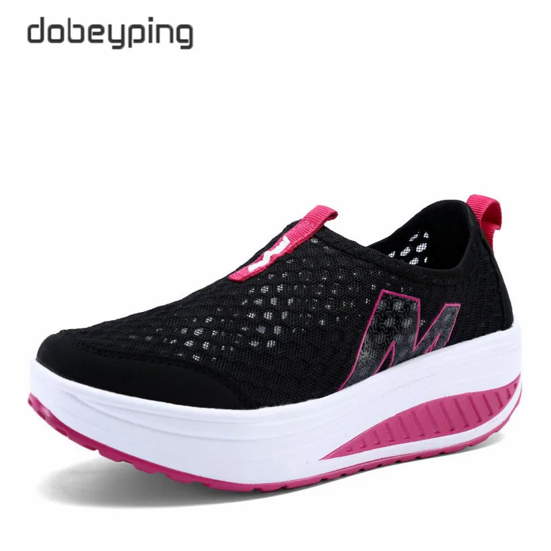Spring Summer Shoes Woman Breathable Breathable Mesh Flat Platform Women Shoes Slip On Women's Loafers Swing Wedges Ladies Shoe - Image 10