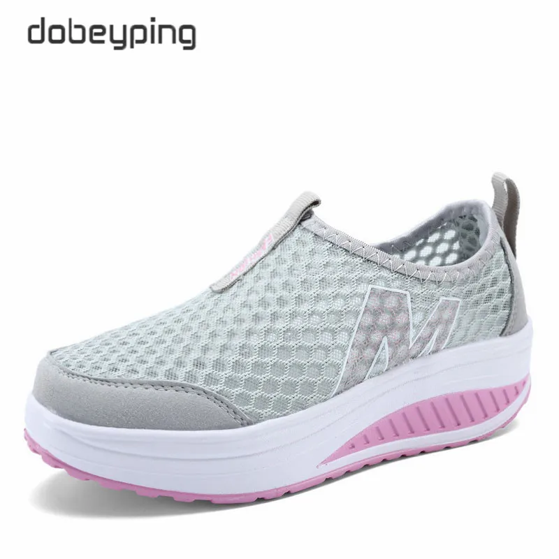Spring Summer Shoes Woman Breathable Breathable Mesh Flat Platform Women Shoes Slip On Women's Loafers Swing Wedges Ladies Shoe - Image 6