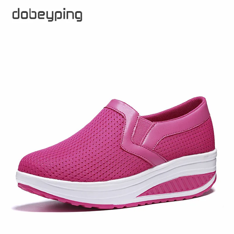 Spring Women's Swing Shoes Mesh Woman Loafers Flat Platforms Female Shoe Casual Wedges Ladies Shoes Height Increasing Footwear - Image 4