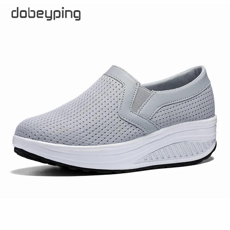 Spring Women's Swing Shoes Mesh Woman Loafers Flat Platforms Female Shoe Casual Wedges Ladies Shoes Height Increasing Footwear - Image 6