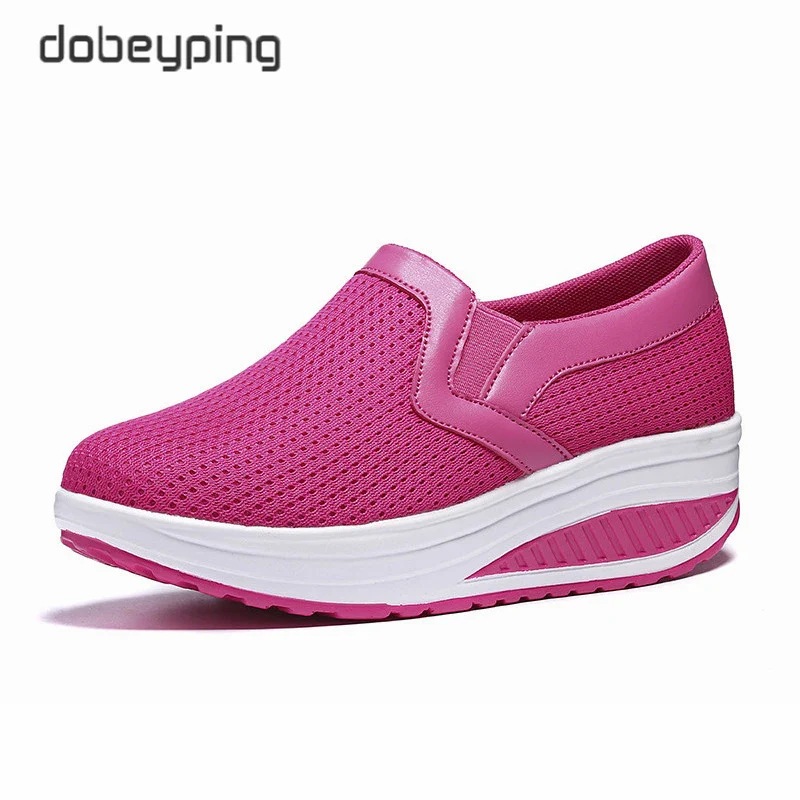 Spring Women's Swing Shoes Mesh Woman Loafers Flat Platforms Female Shoe Casual Wedges Ladies Shoes Height Increasing Footwear - Image 9