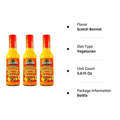 Spur Tree Jamaican Scotch Bonnet Pepper Sauce – Scotch Bonnet Hot Sauce for an Authentic Jamaican Experience – Scotch Bonnet Peppers to Spice Up Your Dish (5 Oz, 3 Pack) - Image 2