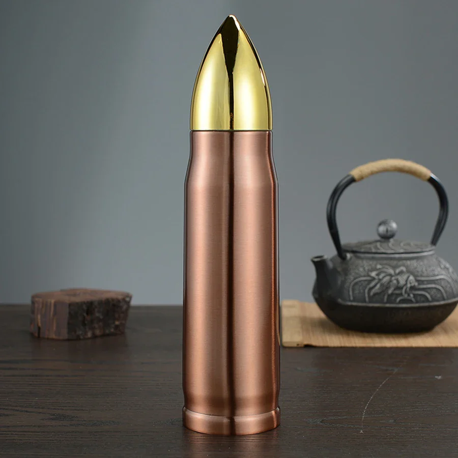 Stainless Steel Bullet Water Bottle 17oz Double Wall Vacuum Insulated Thermos Coffee Mug Insulated Flask for Hiking Traveling - Image 6