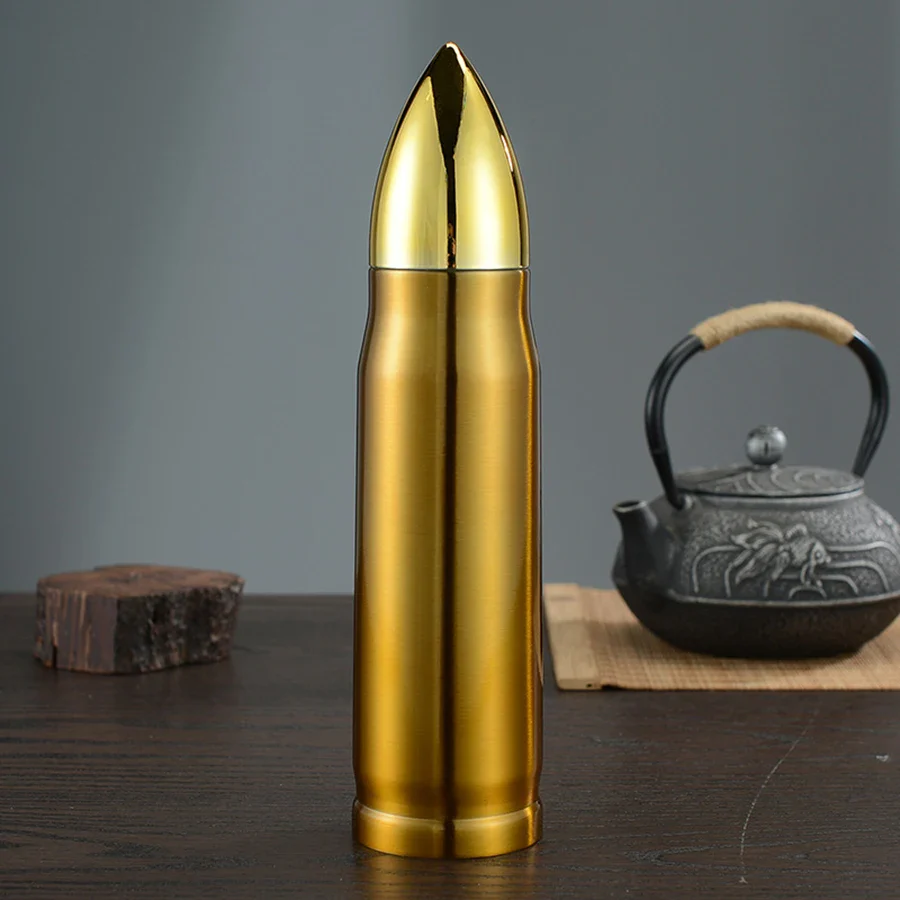 Stainless Steel Bullet Water Bottle 17oz Double Wall Vacuum Insulated Thermos Coffee Mug Insulated Flask for Hiking Traveling - Image 7