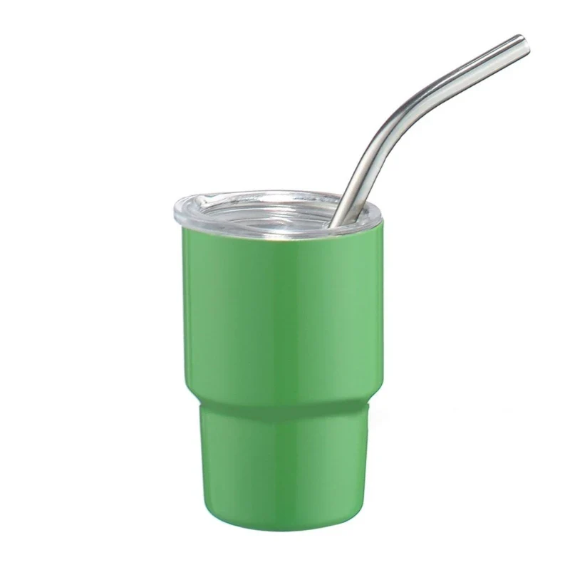 Stainless Steel Car Cup Double Wall Insulated Travel Mug Mini Tumblers with Straw & Lid Portable Coffee Cup Drinkware - Image 5