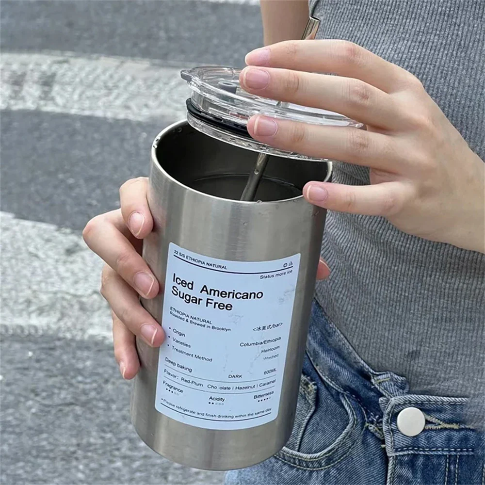 Stainless Steel Coffee Cup Thermoses Double Wall Vacuum Flask Insulated Cup Portable Ice American Coffee Mug Water Bottle - Image 4